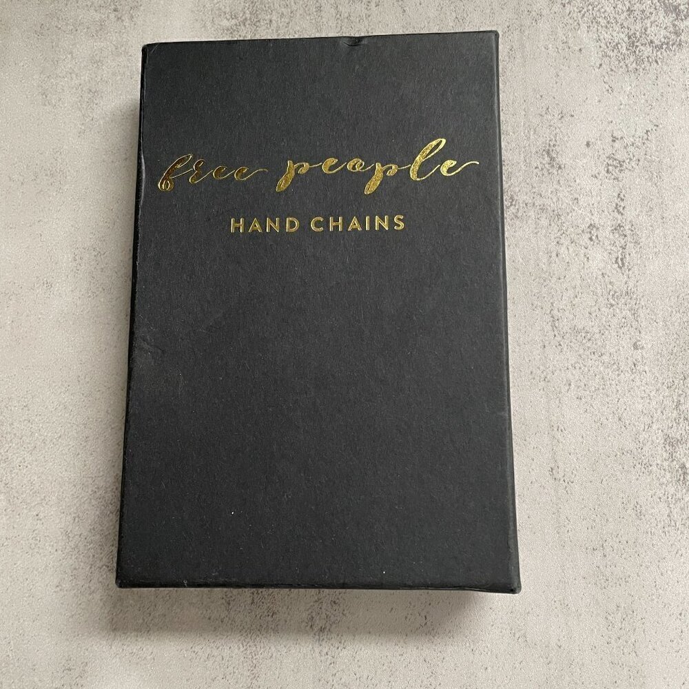 NIB Free People Hand Chain Bronze Gold Multi-Strand Finger to Wrist Boho RARE - Picture 7 of 10